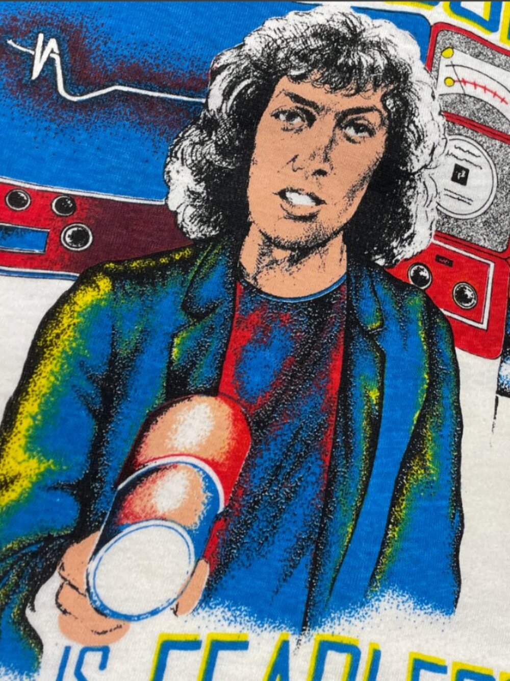 Vintage Rare Tim Curry 1979 Fearless Paradise Garage Single Stitch Promo T-shirt